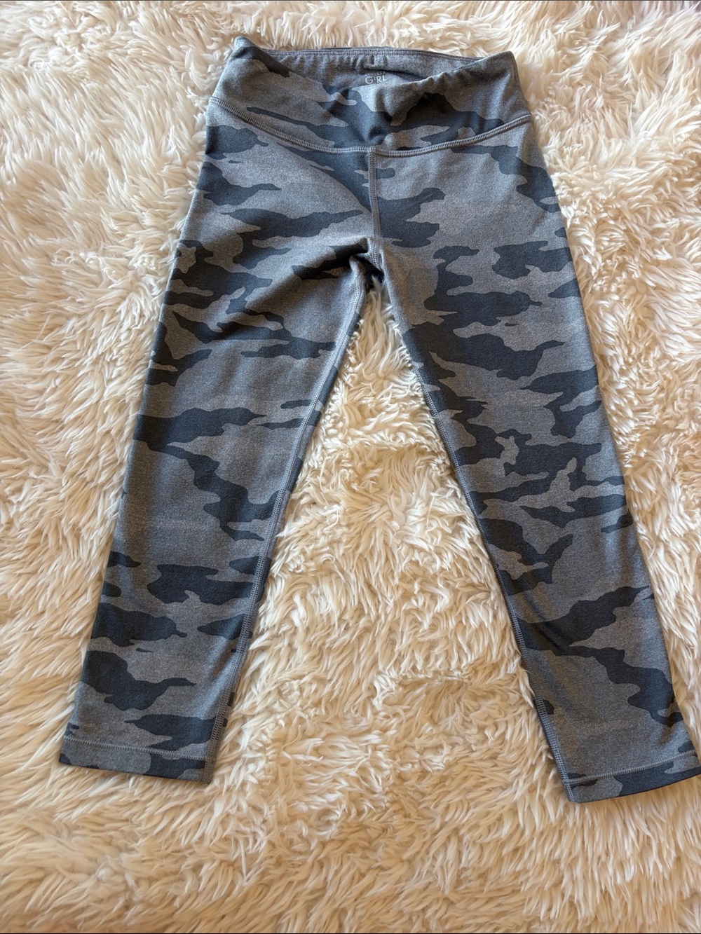 Athleta Gray Camo Girls' Leggings
